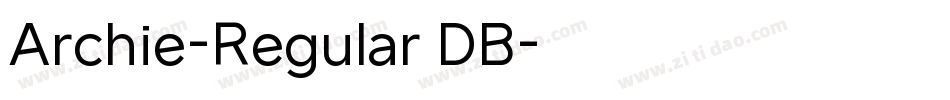 Archie-Regular DB字体转换